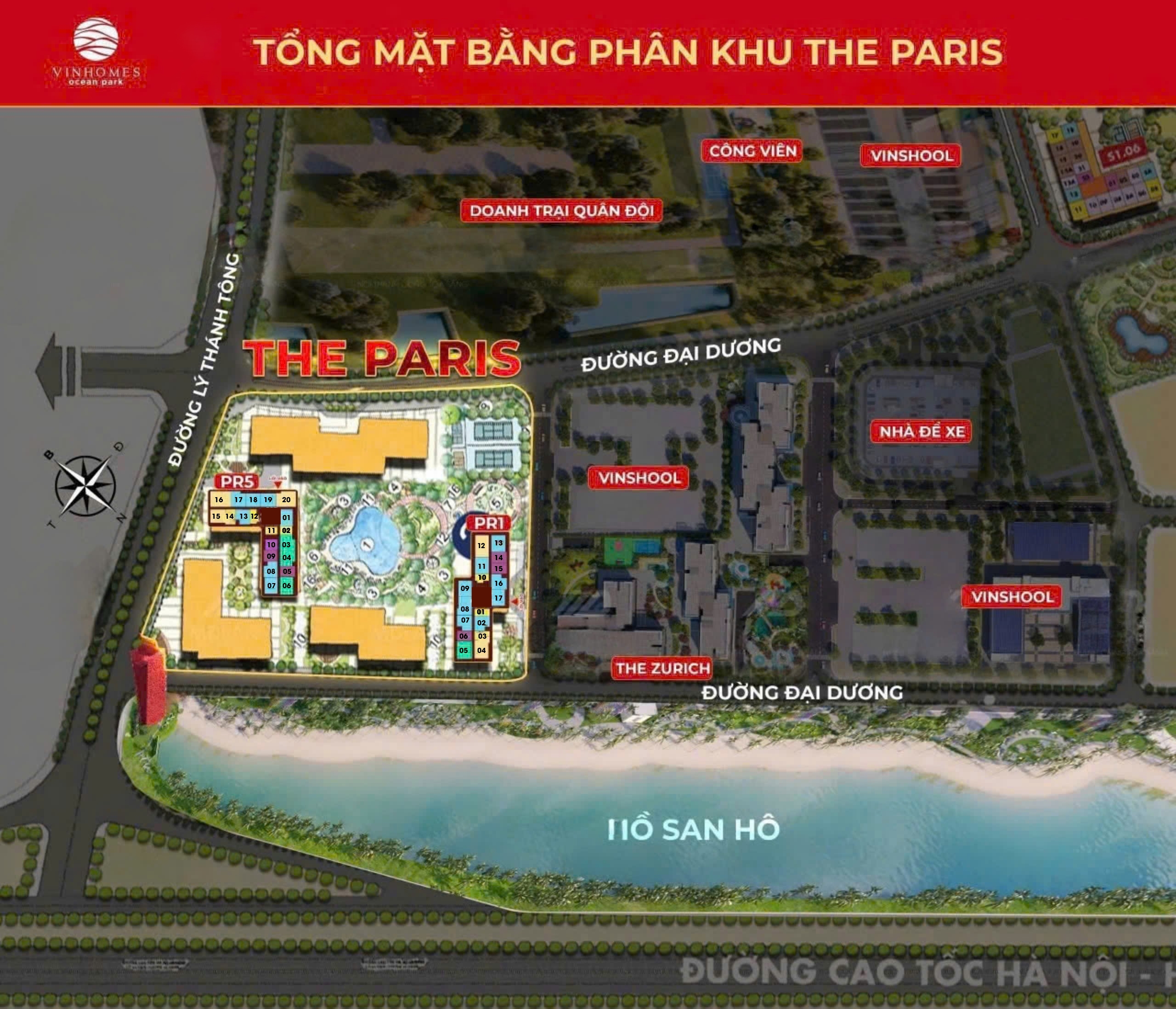 Tổng mặt bằng (Layout) The Paris