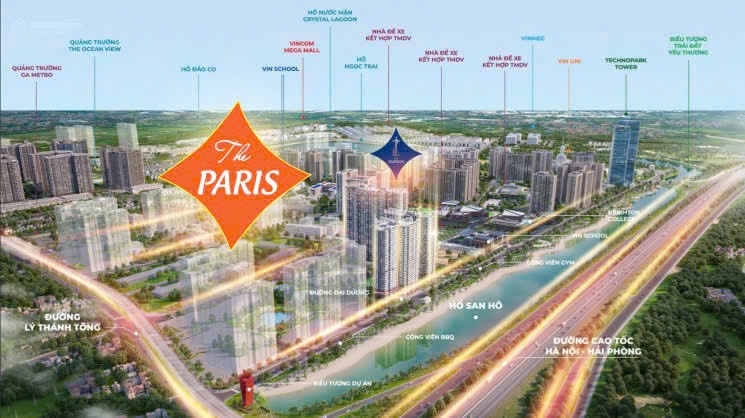 Vị trí phân khu The Paris