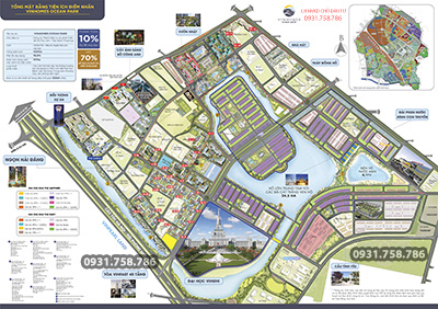 Bản đồ tiện ích toàn bộ VHOCP 1